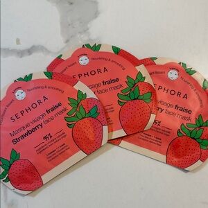 Sephora Strawberry Face Mask Trio